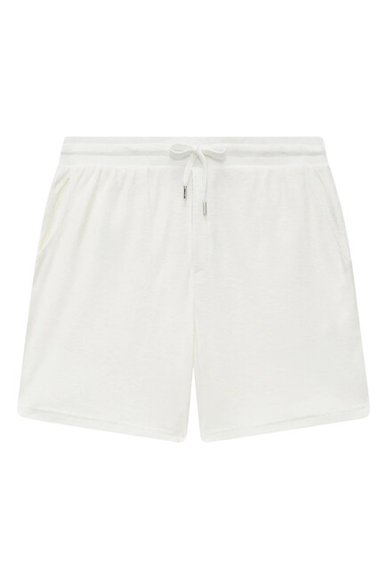 Augusto Terry Cotton Blend Shorts